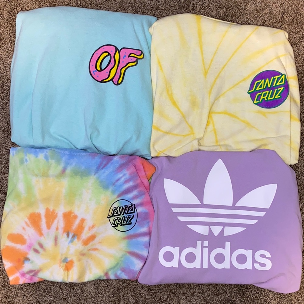 Four Pastel T-shirt Bundle
